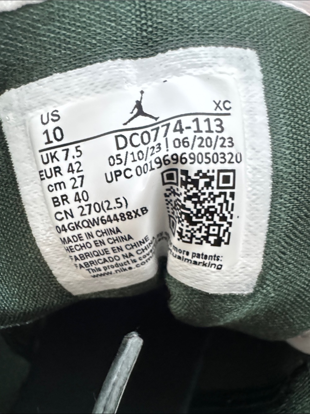 Jordan 1 Low WMNs Galactic Jade - Picture 2 of 4